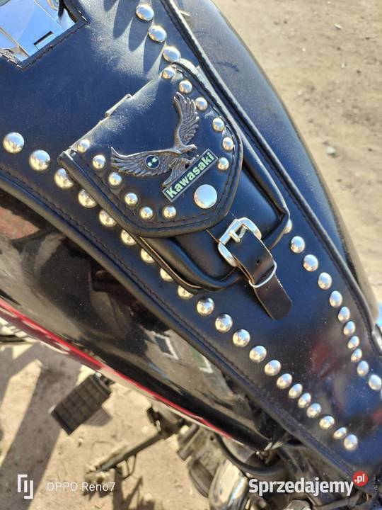 Kawasaki WN 750 skórzany pas na bak krawat Pozostałe