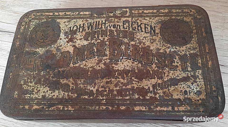 Puszka pudełko opakowanie metalowe cygarach John Ostrów Wielkopolski sprzedam