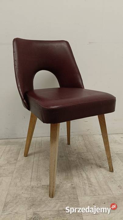 krzesło muszelka PRL vintage design lata 70te