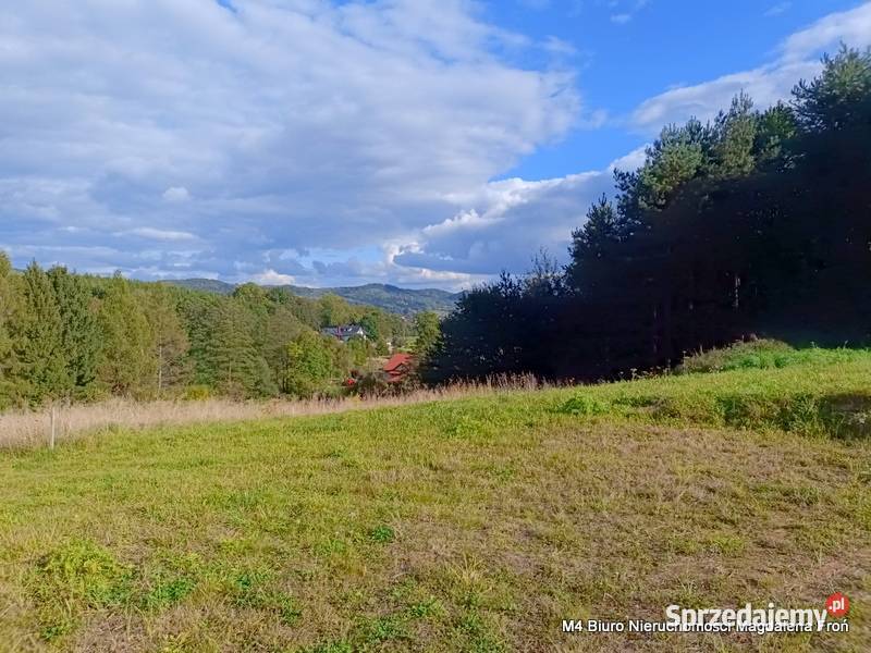 Słoneczna widokowa działka w Jasienicy Rosielnej