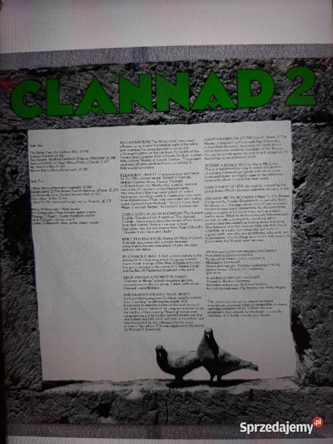 Archiwum folk prog rocka CLANNAD Clannad II 1974 Rzeszów