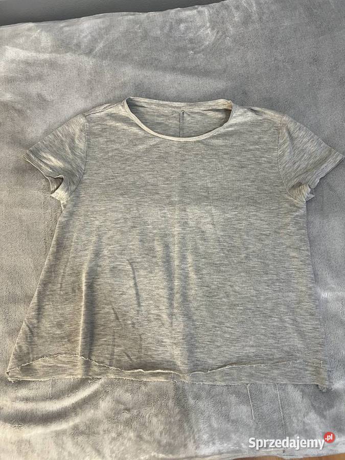 Szara bluzka koszulka tshirt z krótkim rękawem Jasło