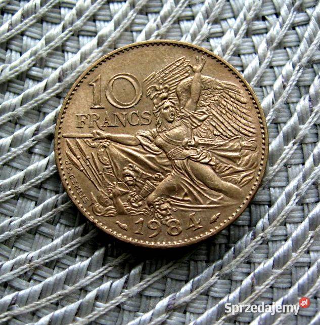 Francja 10 Frank 1984r Rude Ładna Numizmatyka Kalisz