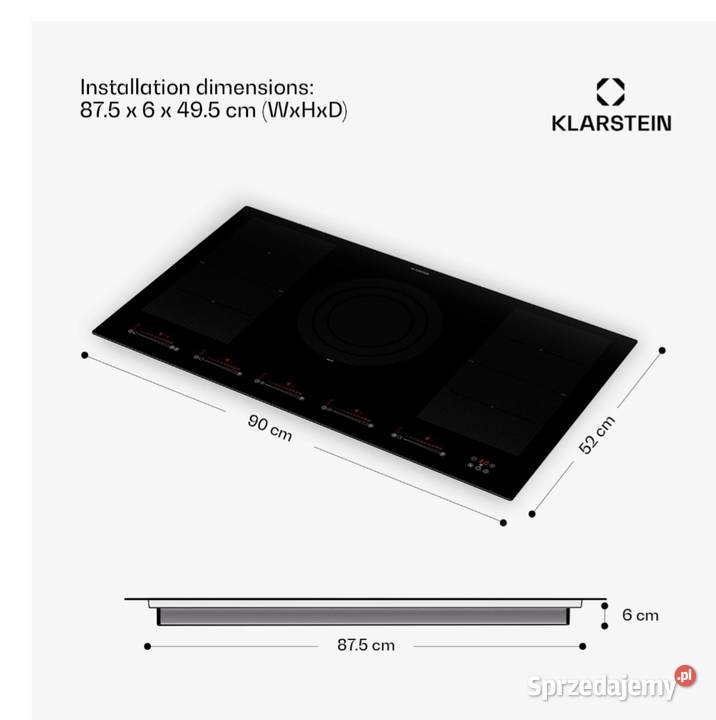 Masterzone 90 Płyta Indukcyjna 5 Stref Gotowania do zabudowy Gniezno sprzedam