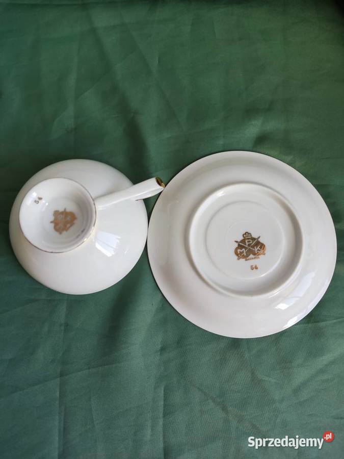 Filiżanka ze spodkiem porcelana P M K Bavaria Filiżanki i spodki Głuchołazy