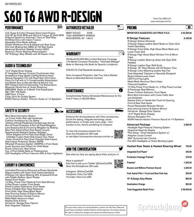 Volvo S60 T6 Rdesign S60 Warszawa sprzedam