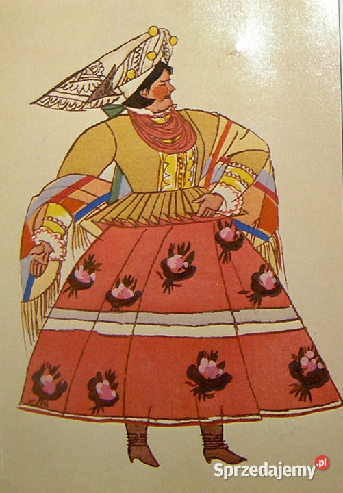 karta pocztowa vintage Krakowianka mężatka Z dolnośląskie Bartków sprzedam