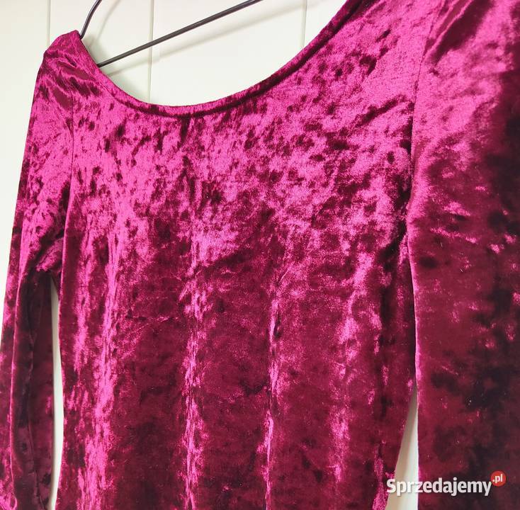 Sukienka welurowa EvenOdd M 38 mini welur zachodniopomorskie