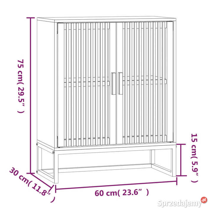 Szafka 60x30x75 materiał drewnopochodny WM352111 mazowieckie Warszawa