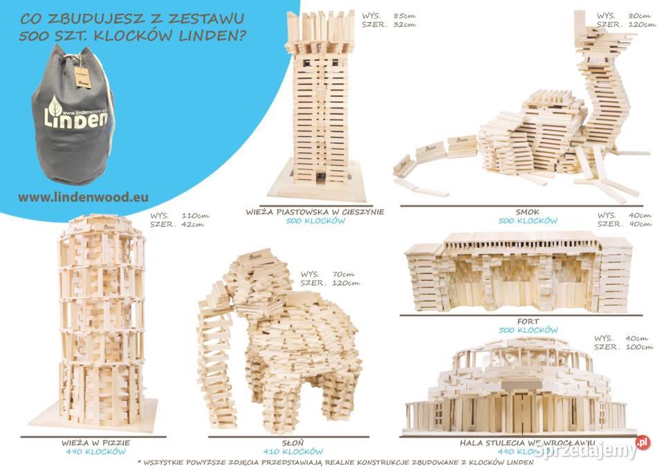 Polskie kreatywne klocki Linden pomysł na nudę Wrocław
