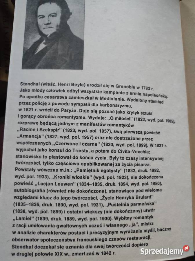 Stendhal Henri Beyle Pustelnia Parmeńska świętokrzyskie Kielce