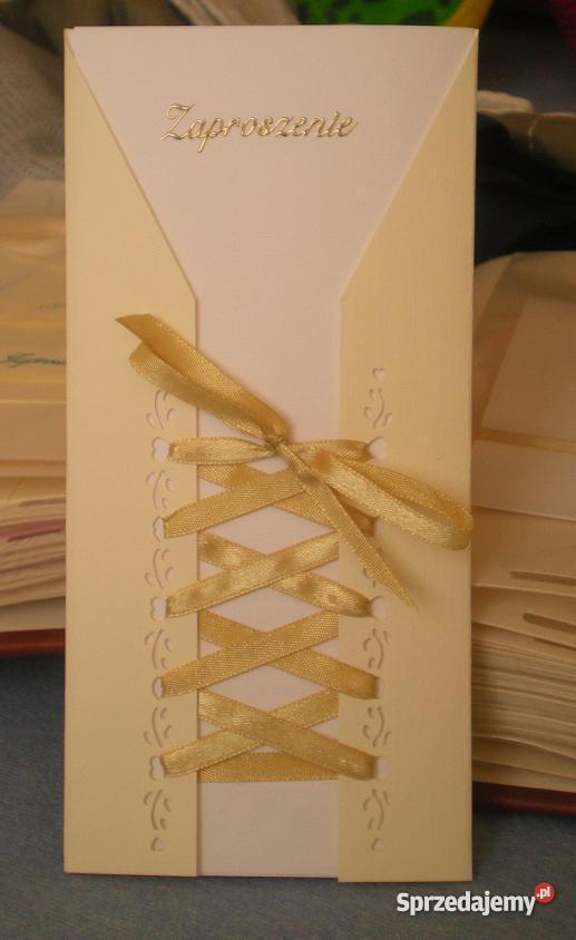 robione zaproszenia ślubne Nowa Sarzyna