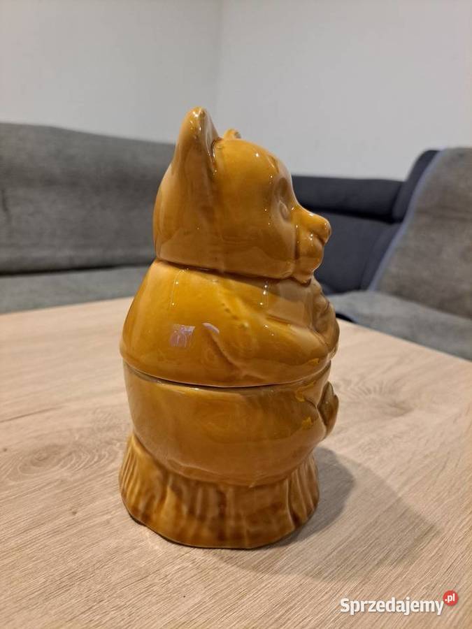 Stary Ceramiczny Pojemnik Na Miód Miś Z Czasów Radom sprzedam