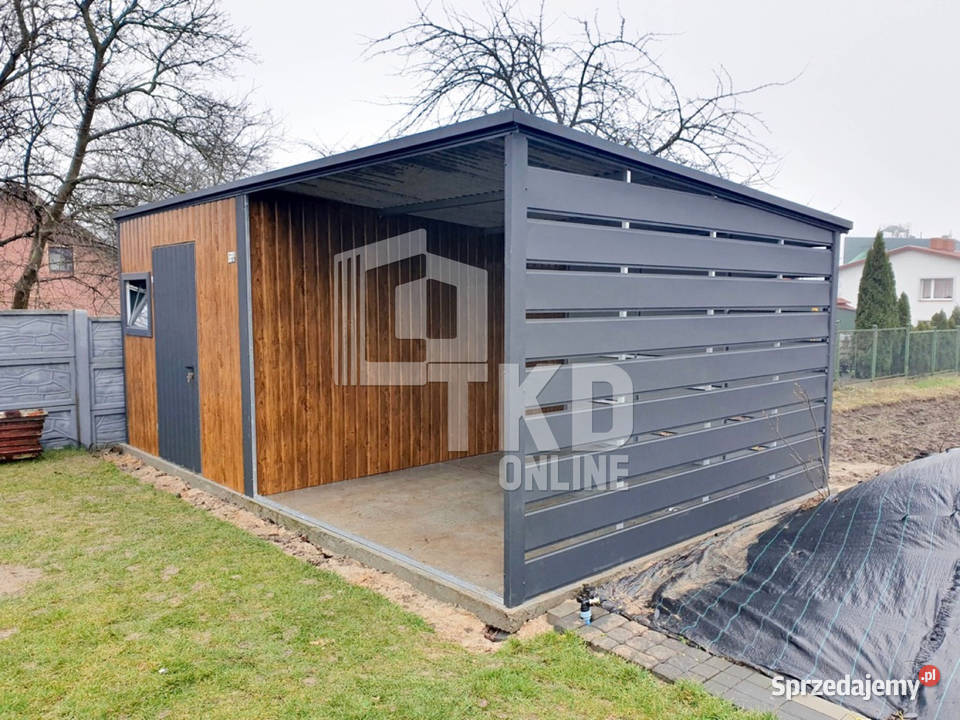 DOMEK OGRODOWY SCHOWEK 3x4 Wiata 3x4 Drzwi Okno Łódź
