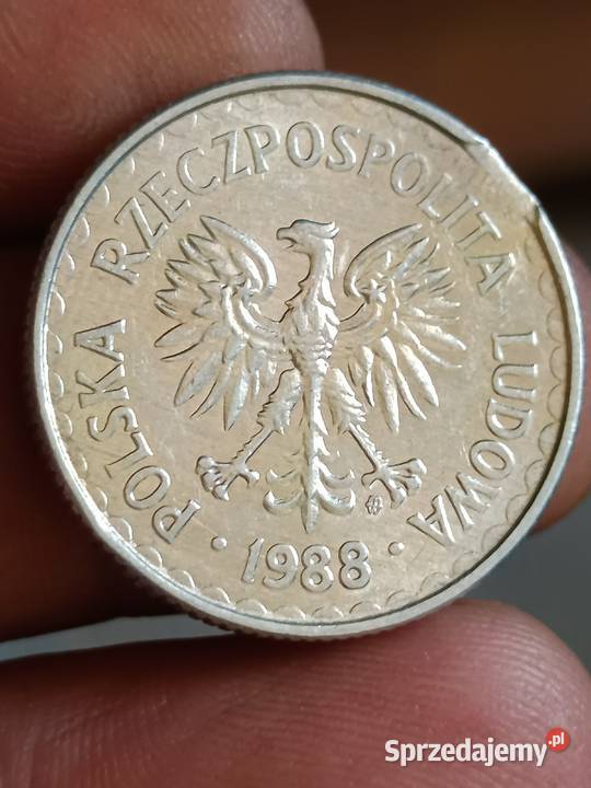 Sprzedam monete 1 zloty 1988 r odkroj blachy zzz Chełm sprzedam