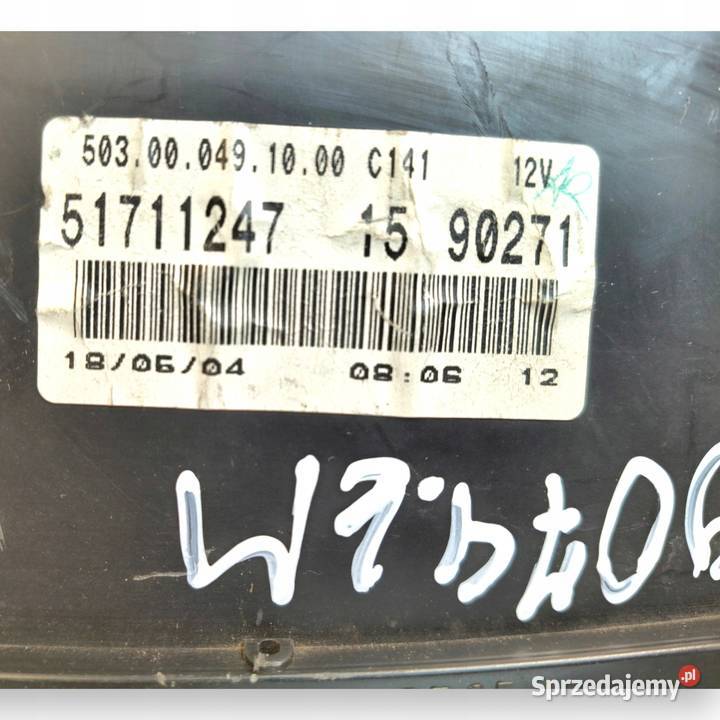 LICZNIK ZEGARY 51711247 Fiat Panda II 12 8V lubelskie Chełm