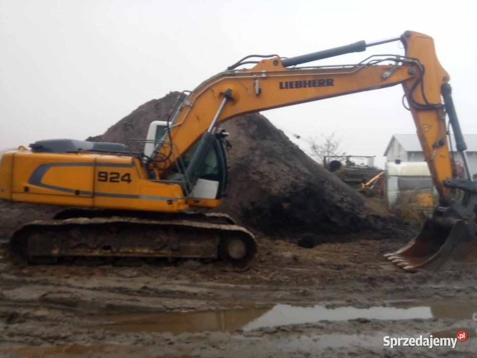 Koparka gąsiennicowa LIEBHERR 924 kujawsko-pomorskie Holendry Bytońskie