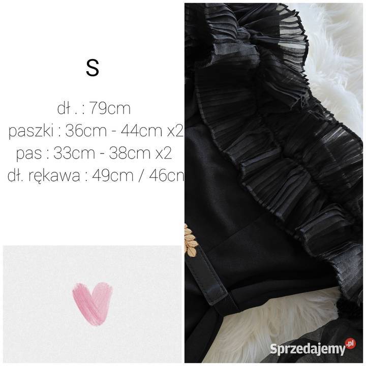Sukienka mała czarna efektowna Rybnik sprzedam