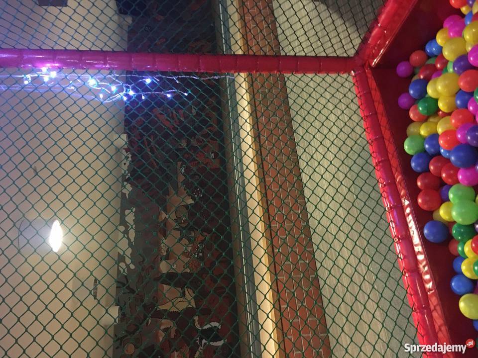 Suchy basen z kulkami piłkami z siatką ochronną 2 lata+ Pomlewo