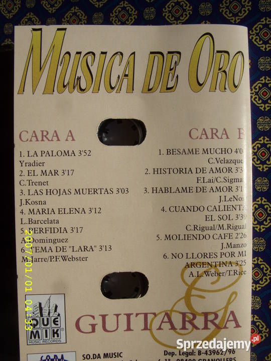 Pop LPMusica de oroGuitarra Płyty i kasety