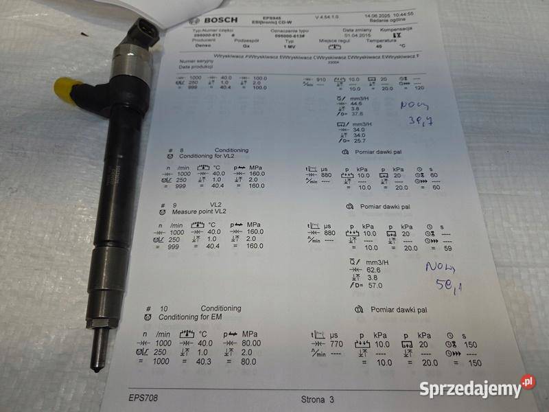 WTRYSK WTRYSKI WTRYSKIWACZE OPEL ASTRA K J