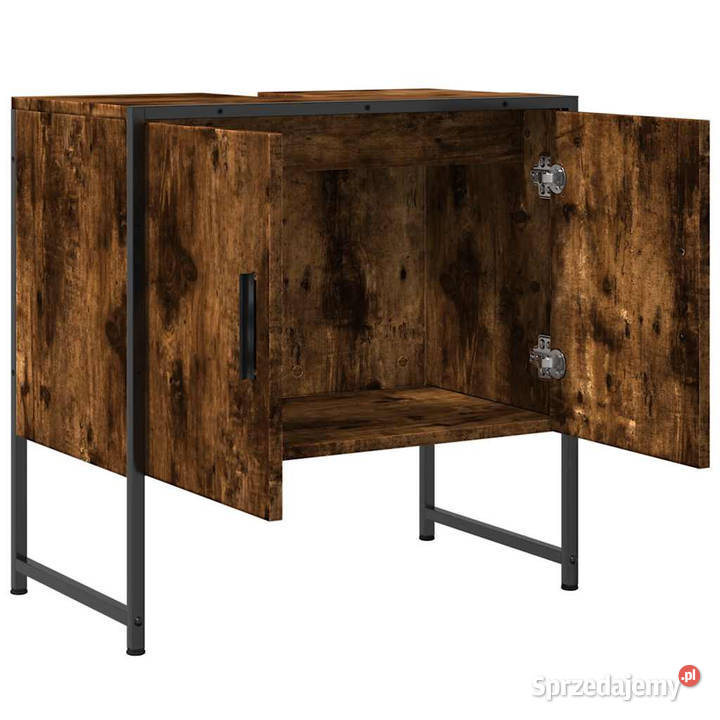 Szafka pod umywalkę przydymiony dąb 60x33x60
