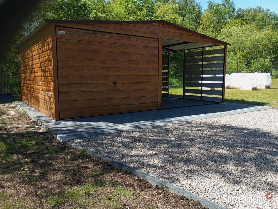 Garaż z wiatą 6x5 i inne wymiary Mielec