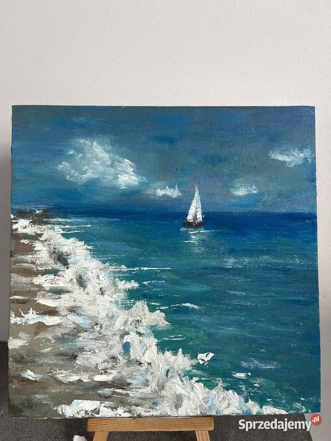MorzeOlejObraz 20x20 z ramą Zielona Góra
