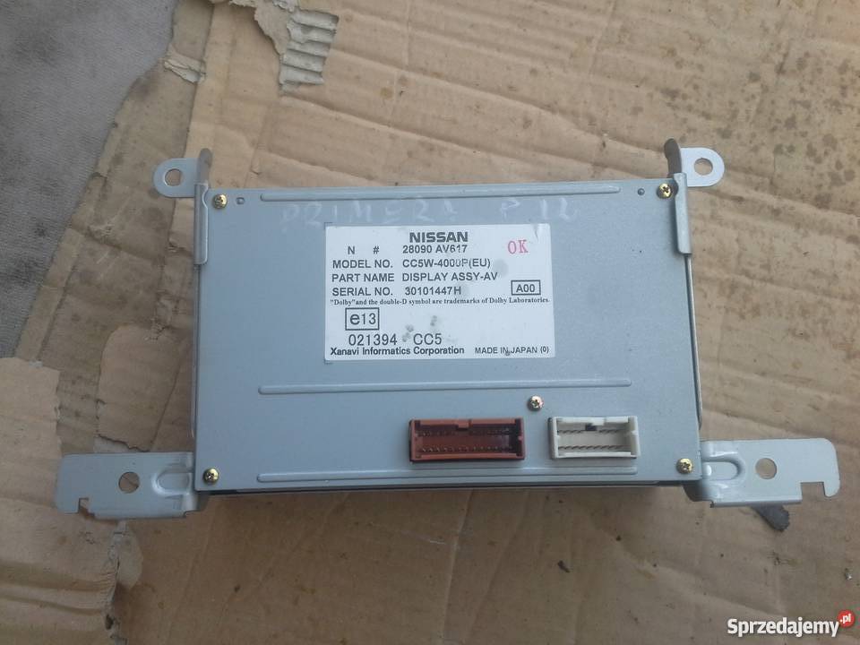 NISSAN PRIMERA p12 wyświetlacz zmieniarka panel Wyposażenie wnętrza Dębno sprzedam