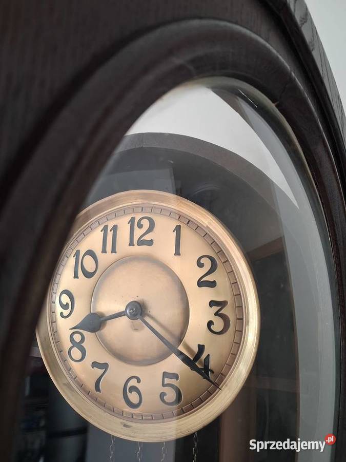Zegar stojący podłogowy dębowy zabytkowy wysoki Ożarów Mazowiecki