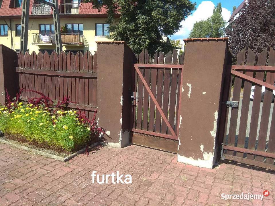 Brama wjazdowa z furtką z demontażu Wykończenie Sosnowiec sprzedam