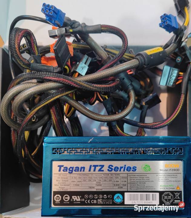 Zasilacz Tagan 800W ATX Przeginia