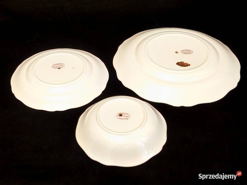 Patera etażerka 3piętrowa Copeland Spodes Tower Porcelana i szkło lubelskie