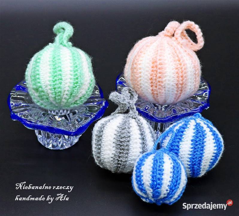 Bombki z włóczki na szydełku bombka Boże łódzkie