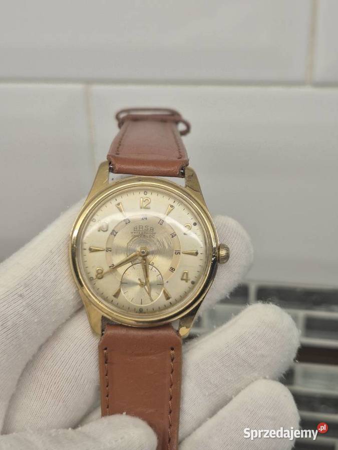 Szwajcarski zegarek Arsa 1950r Chorzów