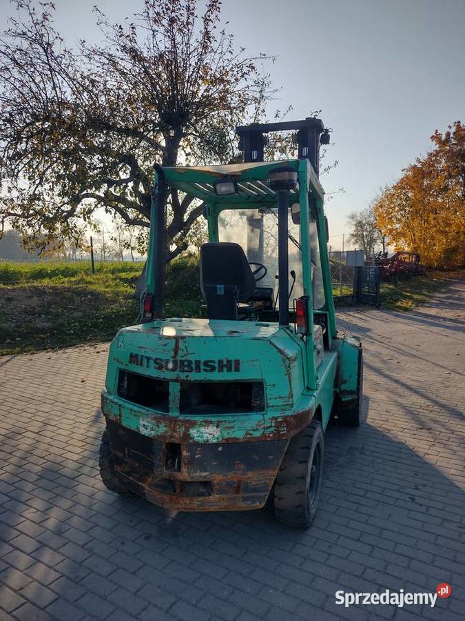 Wózek widłowy Mitsubishi diesel 5 ton udźwigu kujawsko-pomorskie Sośno