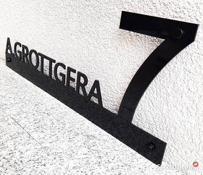 Tabliczka adresowa numer domu ulica Częstochowa