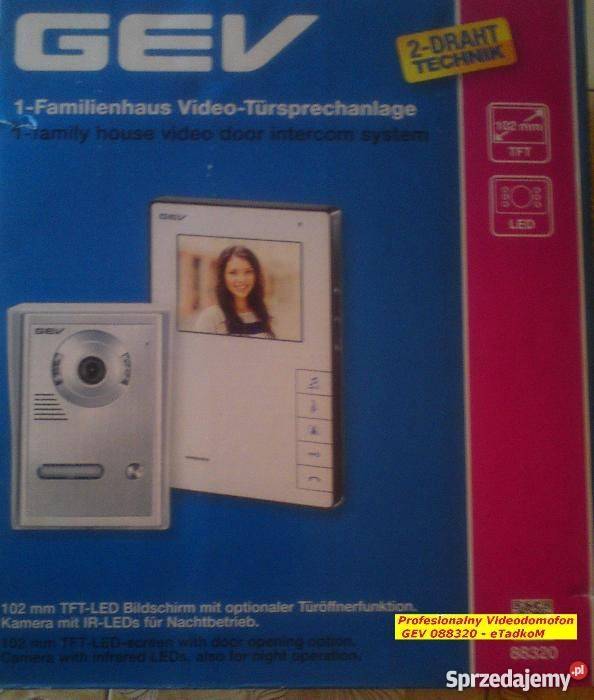 Profesionalny Videodomofon GEV 088320 eTadkoM sprzedam