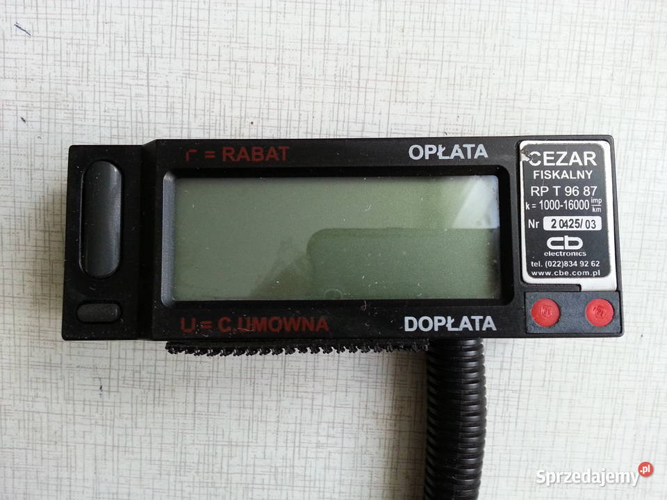 Taksometr CEZAR Warszawa sprzedam