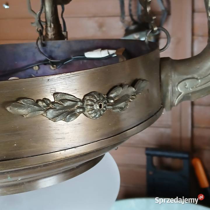 Żyrandol mosiężny 5 punktowy Lampy wiszące Tomaszów Mazowiecki