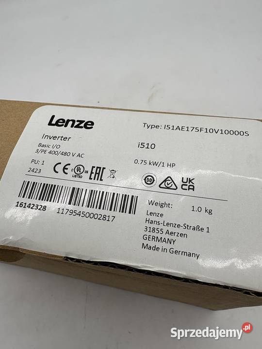 Lenze i510 I51AE175F10V10000S 075kW Inverter Warszawa