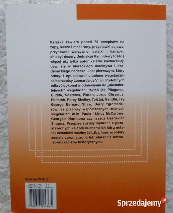 Słynni wegetarianie i ich ulubione przepisy Rynn Warszawa sprzedam