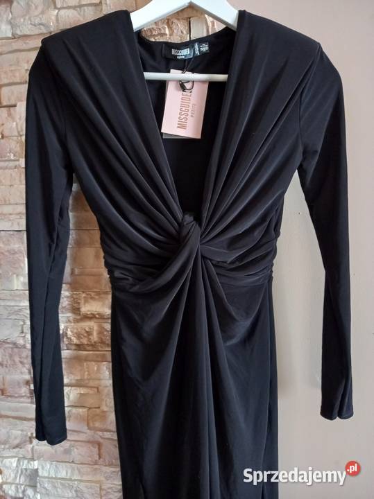 Długa czarna suknia wieczorowa 34 36 maxi Moda i Styl Kraków