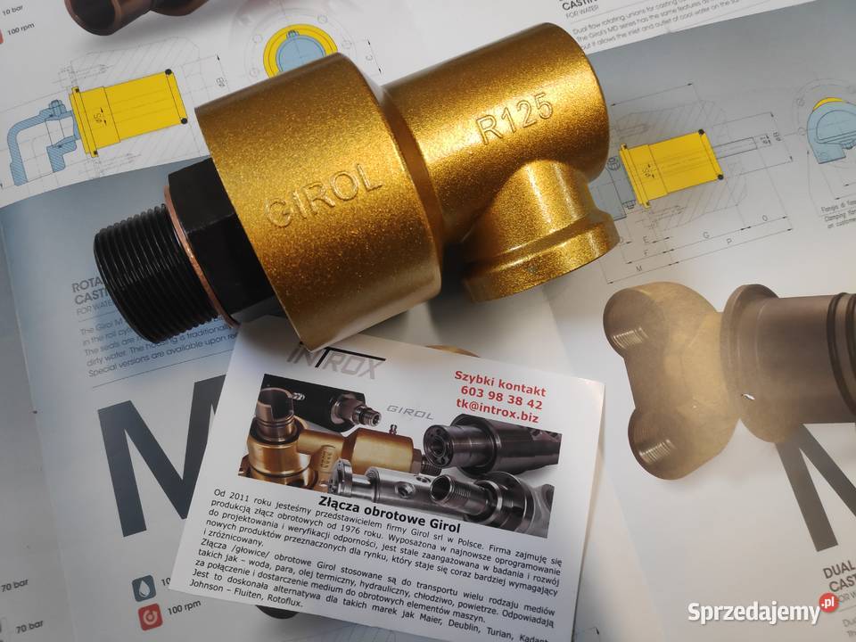 Złącze obrotowe powietrze próżnia 112