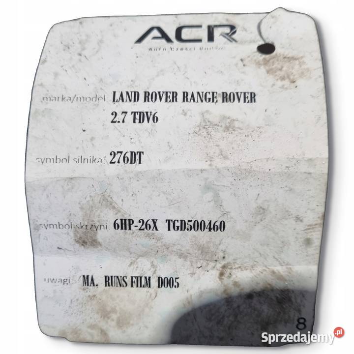 SKRZYNIA BIEGÓW Land Rover Discovery III L319 27 osobowe sprzedam