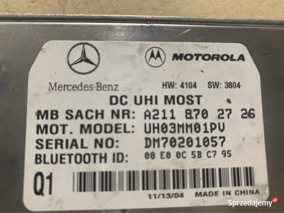 Moduł telefonu Bluetooth A2118702726 mercedes s sprzedam