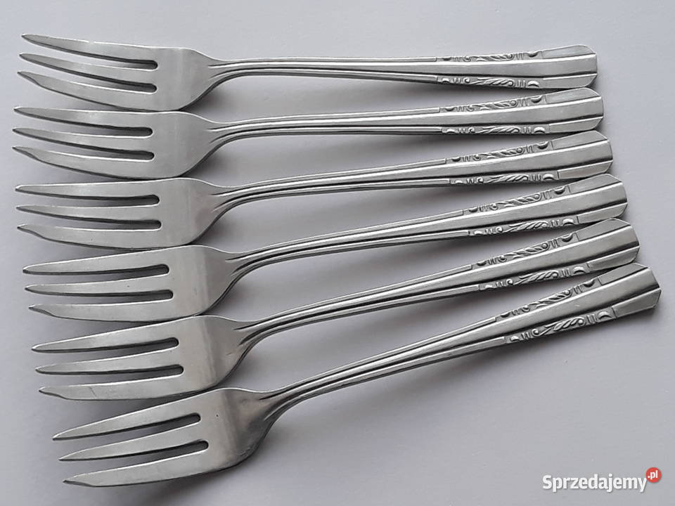 Widelczyki deserowe SATURN Hefra sztućce PRL sprzedam