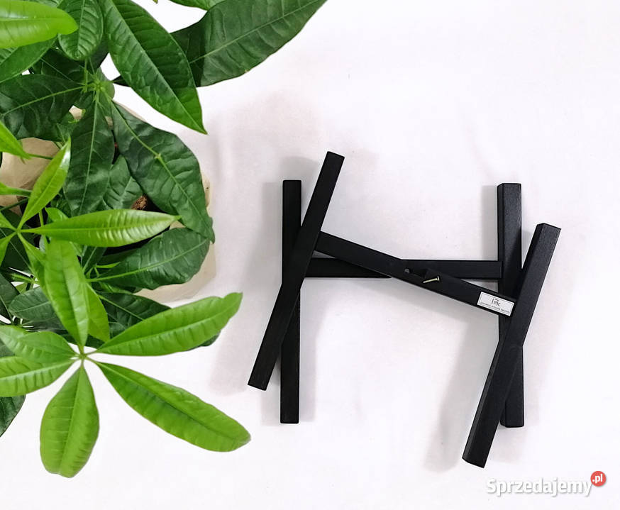 Kwietnik na nóżkach stojak nowoczesny 25h30 dąb 25cm Warszawa sprzedam