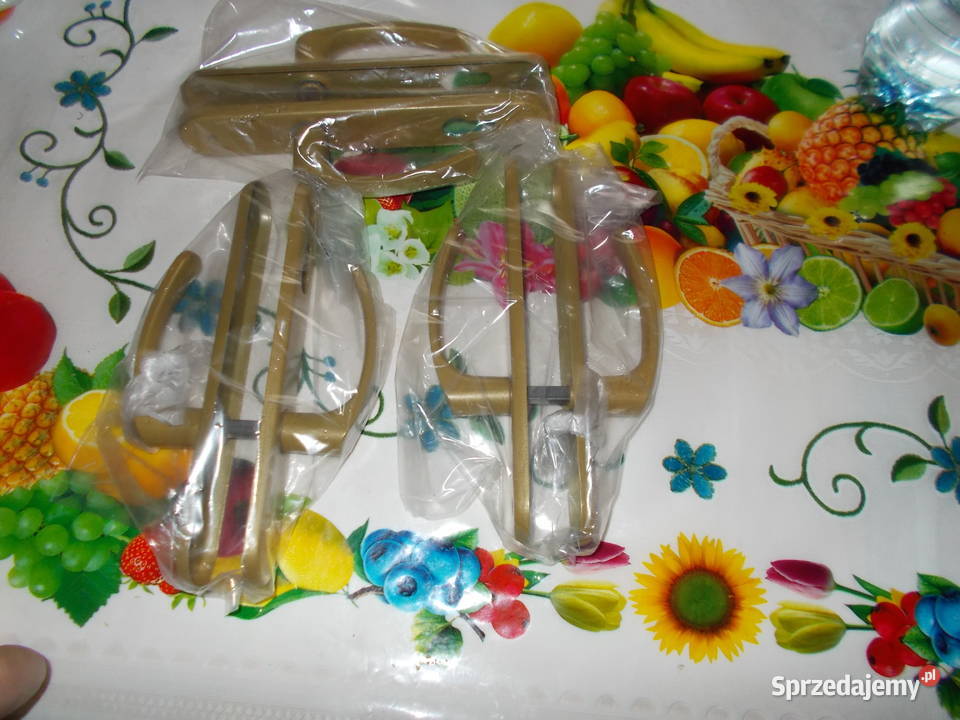 Klamka z długim szyldem 90 mm złota na wkładkę Pozostałe kujawsko-pomorskie Ciechocinek