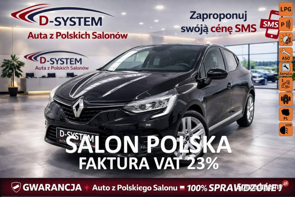 Renault Clio 2021 Salon Polska 1Właściciel LPG centralny zamek